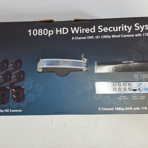 Home Security Camera System 6 Cameras Wired NEW NEVER USED IN BOX - Picture 9 of 13